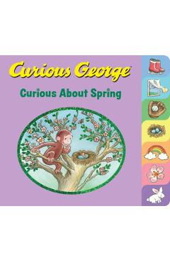 Curious George Curious About Spring (Tabbed Board Book) - H A Rey