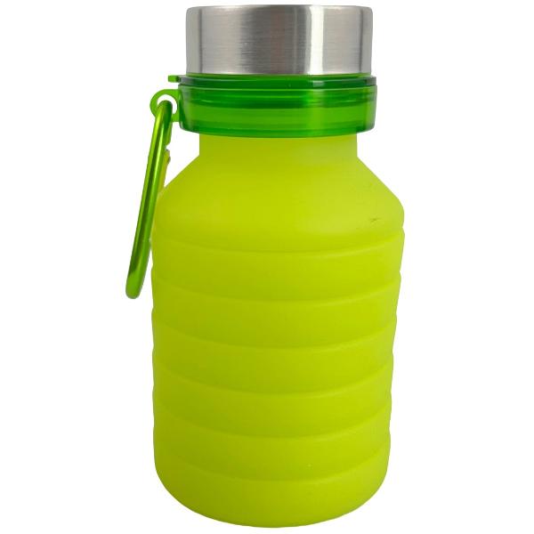 Termos pliabil din silicon: Verde