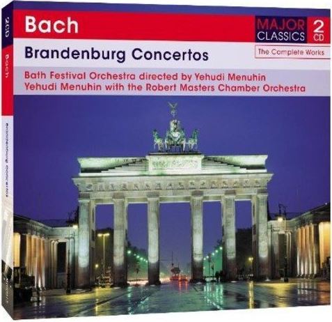 2CD Bach - Brandenburg concertos - Bath Festival Orchestra directed by Yehudi Menuhin