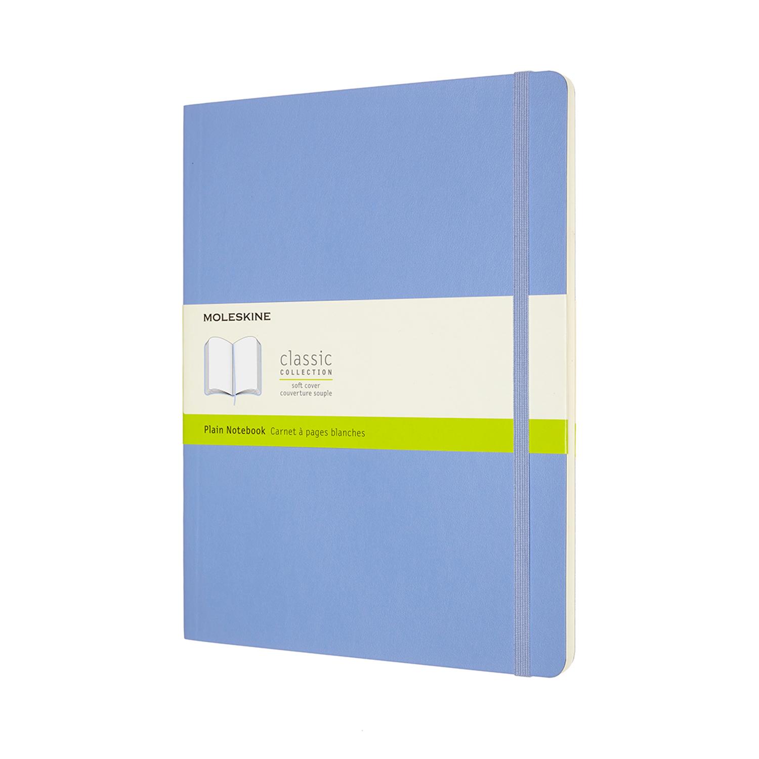 Ntbk X-Large Plain Hydrangea Blue Soft C -