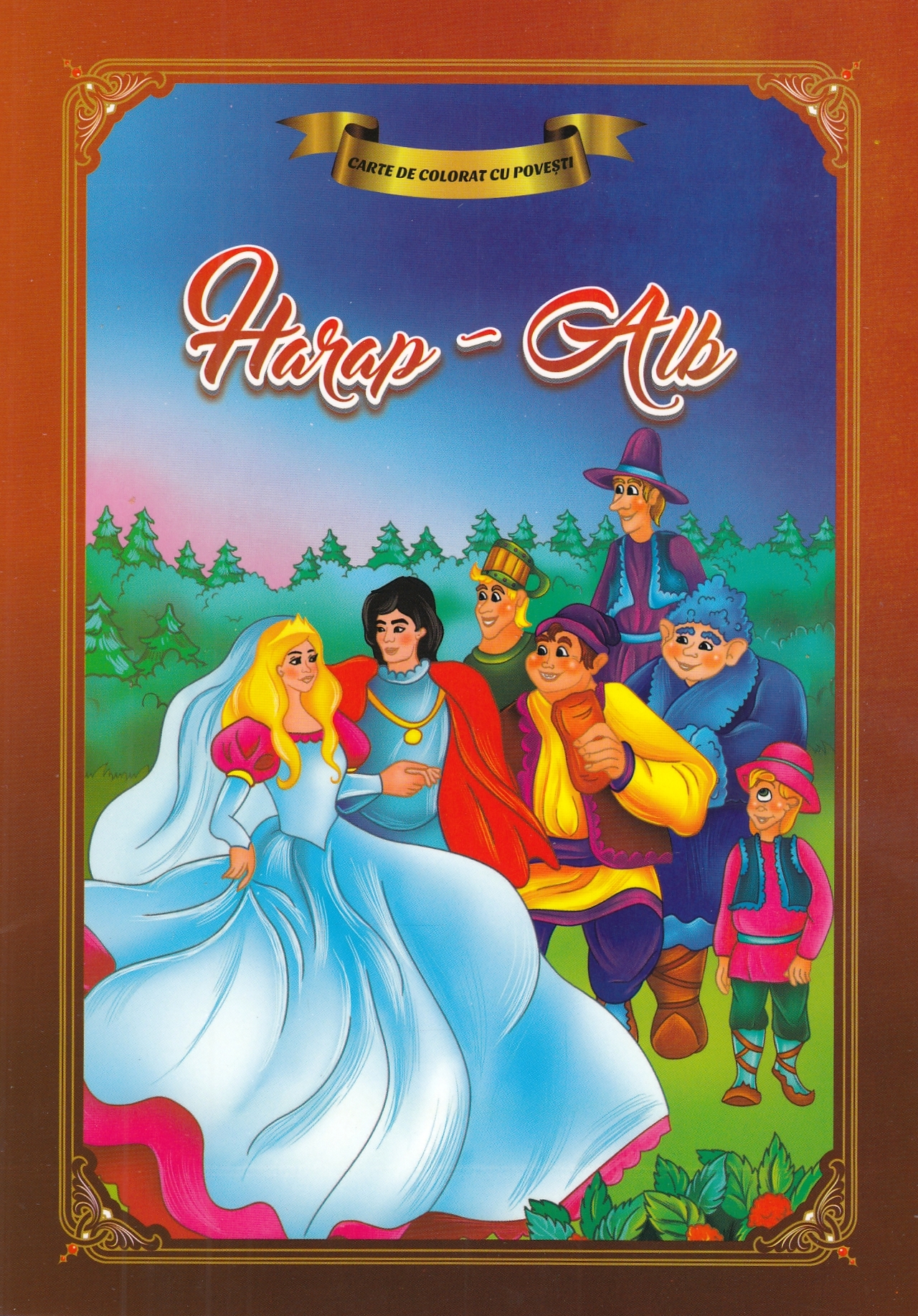 Harap-Alb. Carte de colorat cu povesti