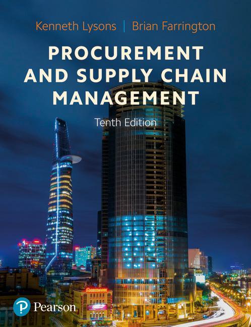 Procurement and Supply Chain Management - Kenneth Lysons