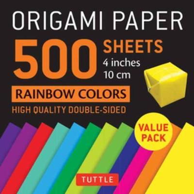 Origami Paper 500 sheets Rainbow Colors 4 (10 cm) -  
