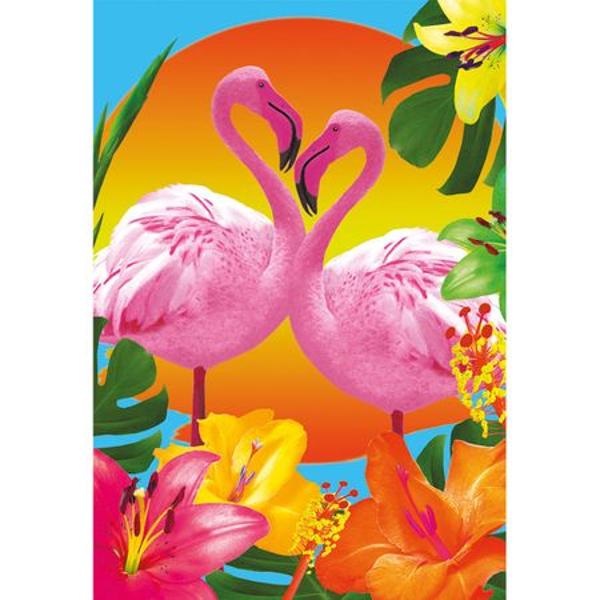 Puzzle 500. Flamingos