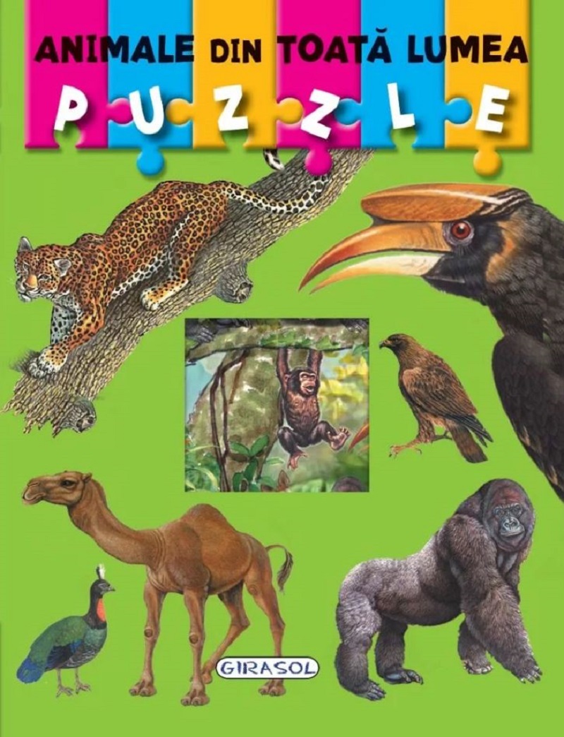 Puzzle. Animale din toata lumea