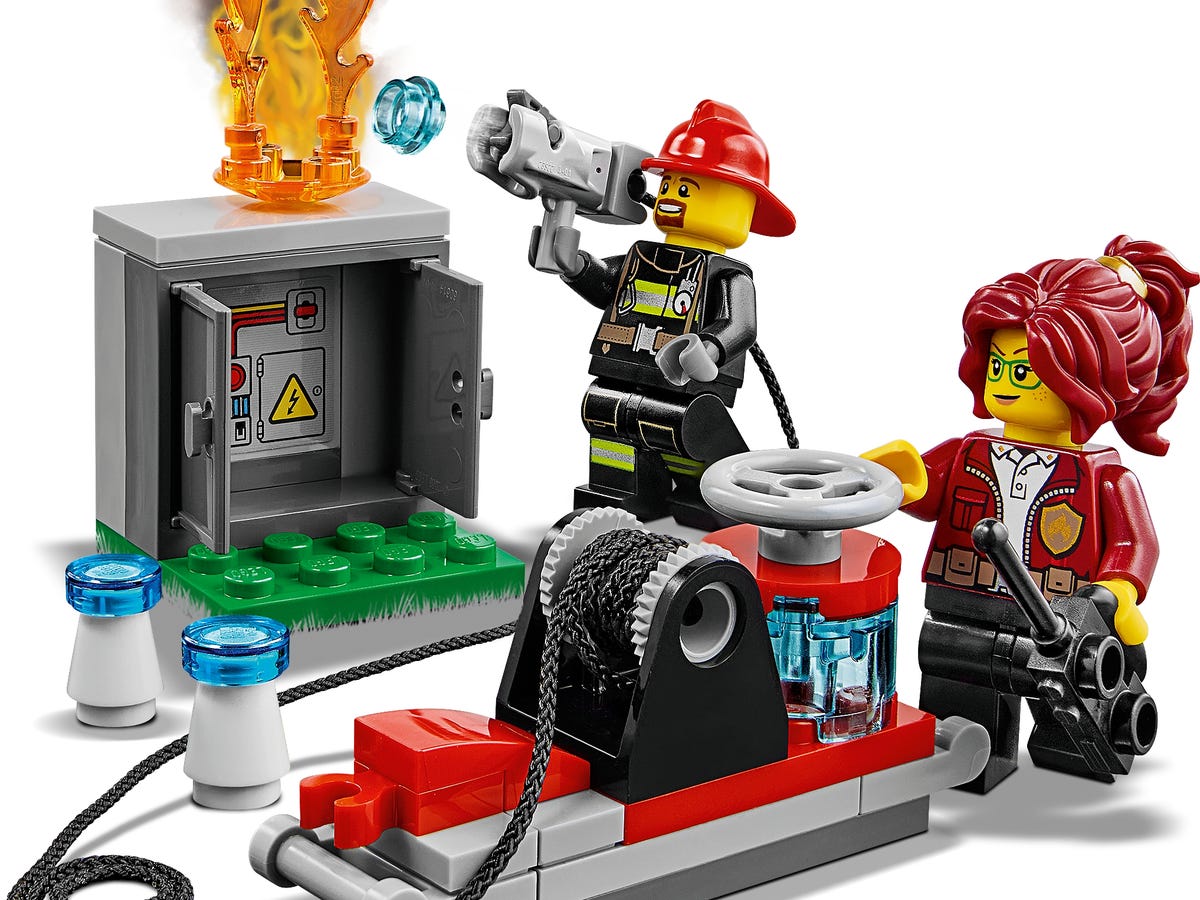Lego City. Camionul de interventie al comandantului pompierilor