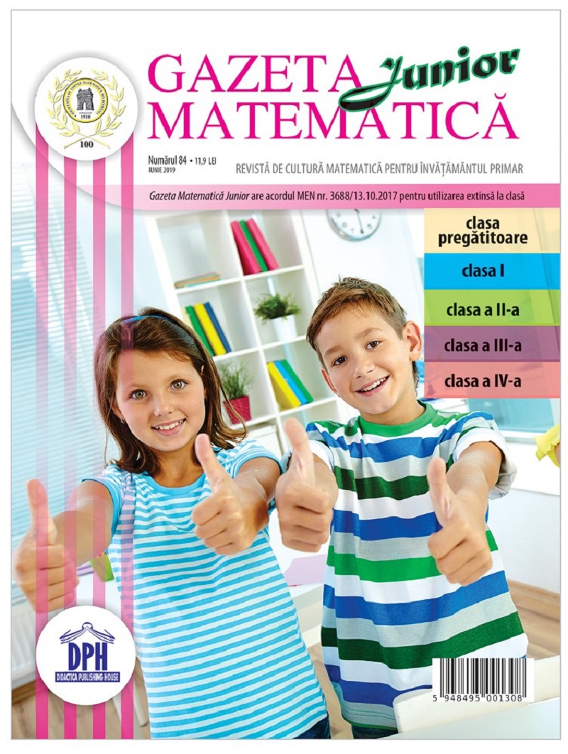 Gazeta matematica junior Nr. 84 iunie 2019