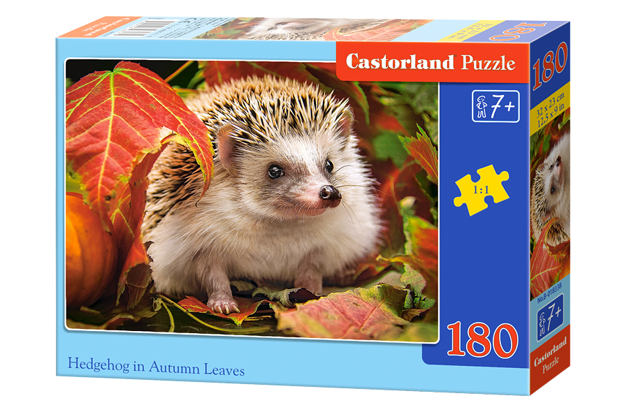 Puzzle 180. Hedgehog in Autumn Leaves