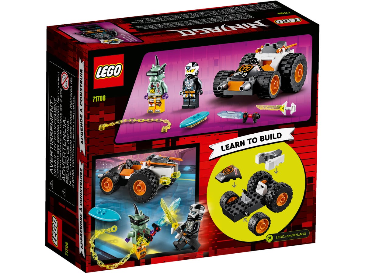 Lego Ninjago. Masina de viteza a lui Cole