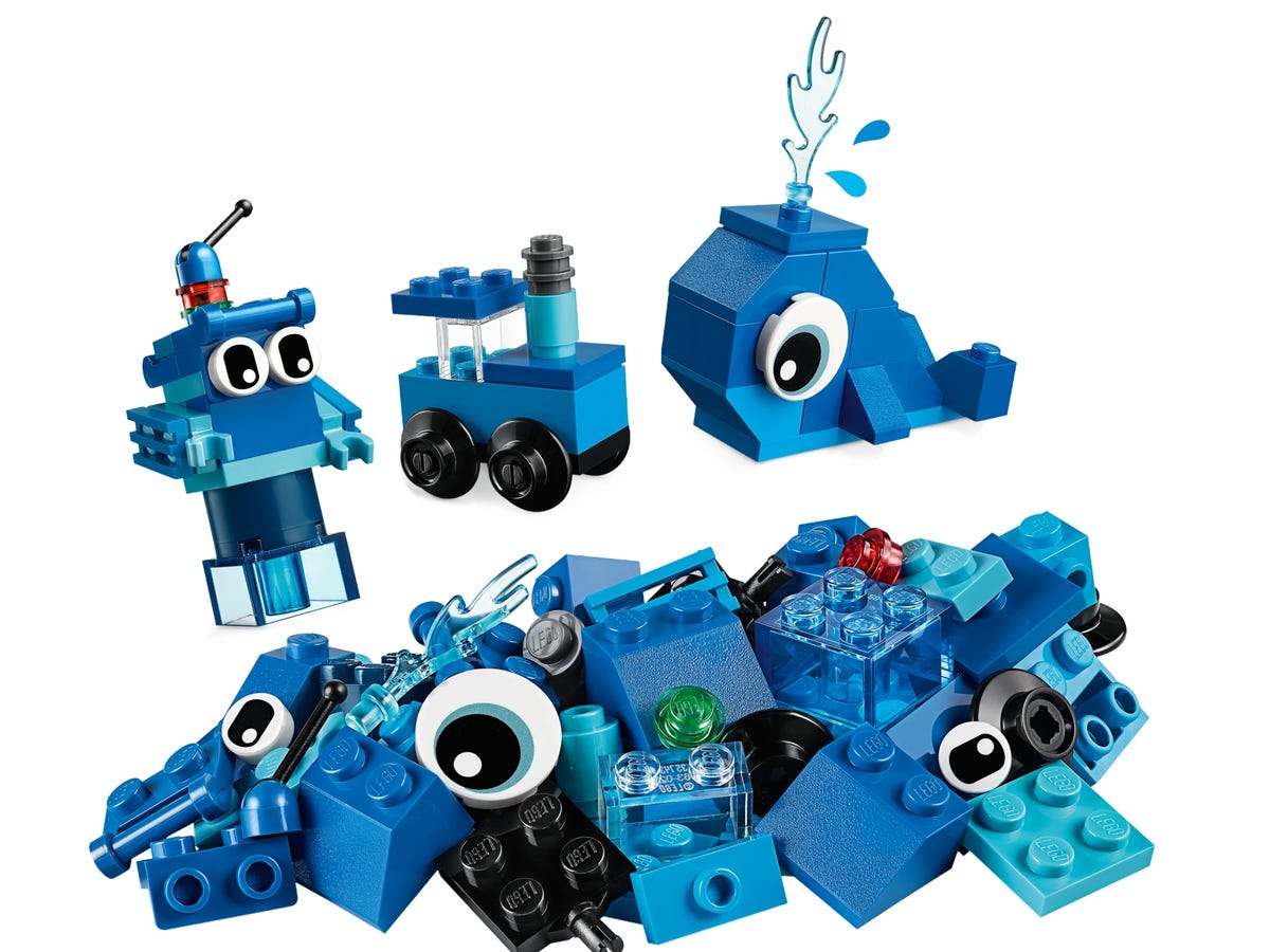 Lego Classic. Caramizi creative albastre