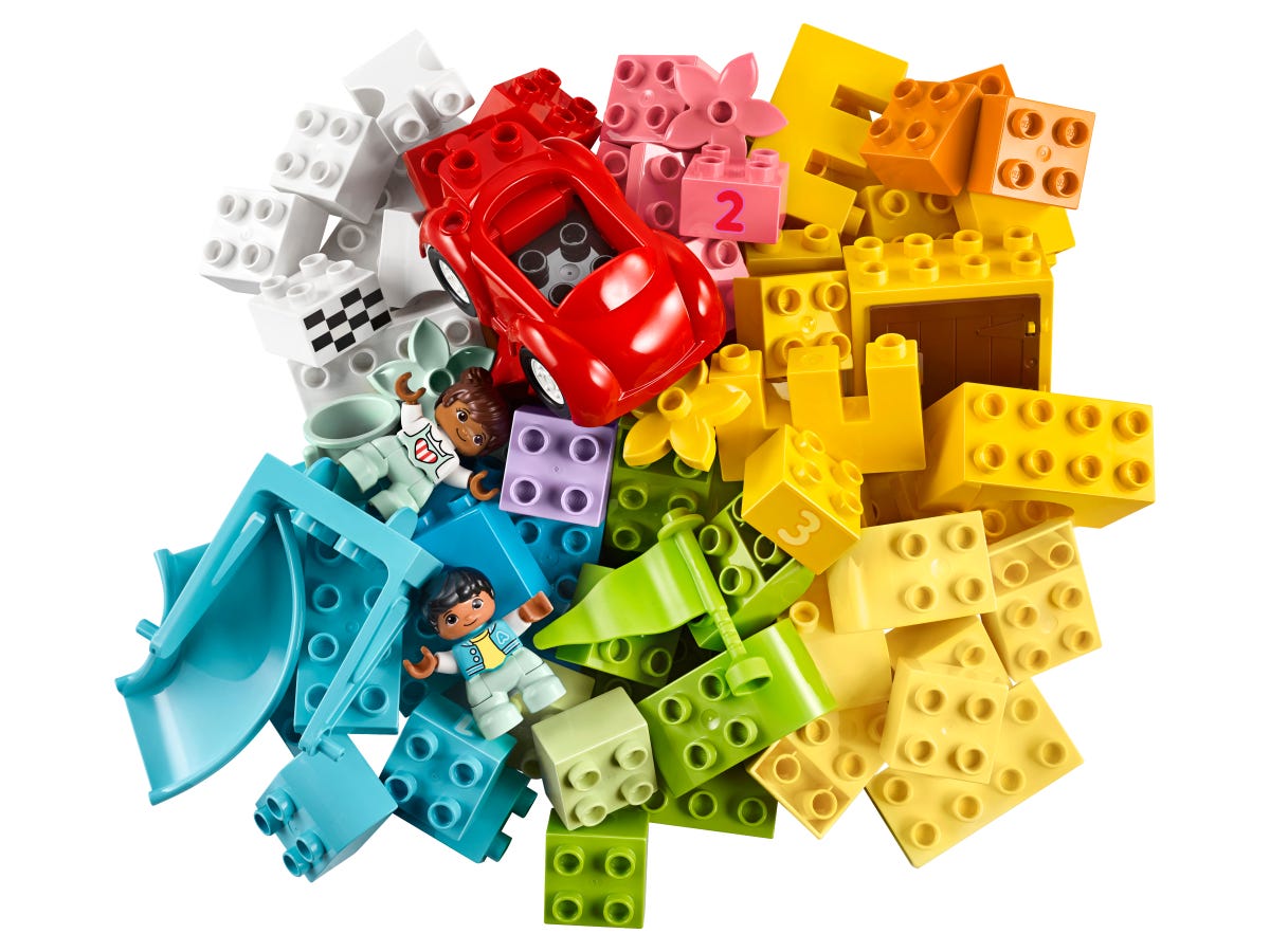 Lego Duplo. Cutie Deluxe in forma de caramida