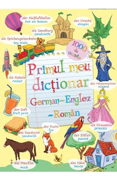Coperta cărții 'Primul meu dictionar german-englez-roman'