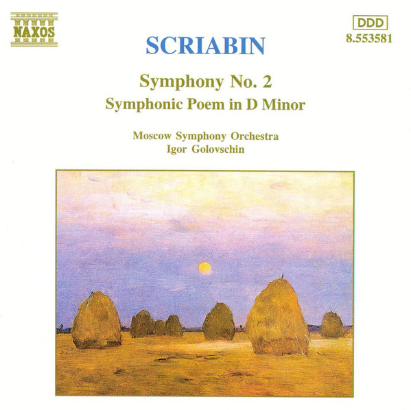 CD Scriabin - Symphony no.2, Symphonic poem in D minor