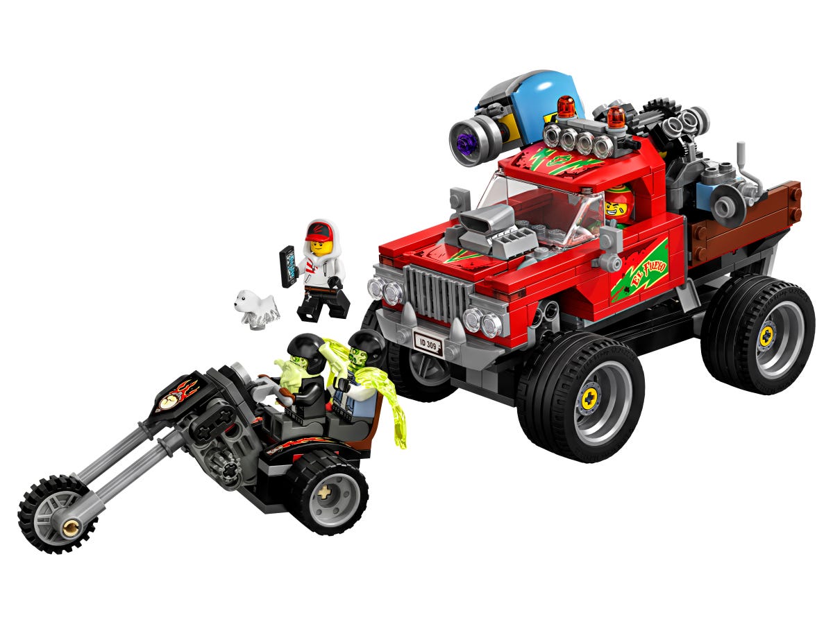 Lego Hidden Side. Camionul de cascadorii al lui El Fuego