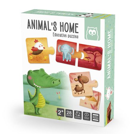 Animal’s Home. Puzzle educativ Montessori: Animale si mediul lor de viata