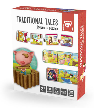 Traditional Tales. Puzzle educativ Montessori: Povesti Traditionale