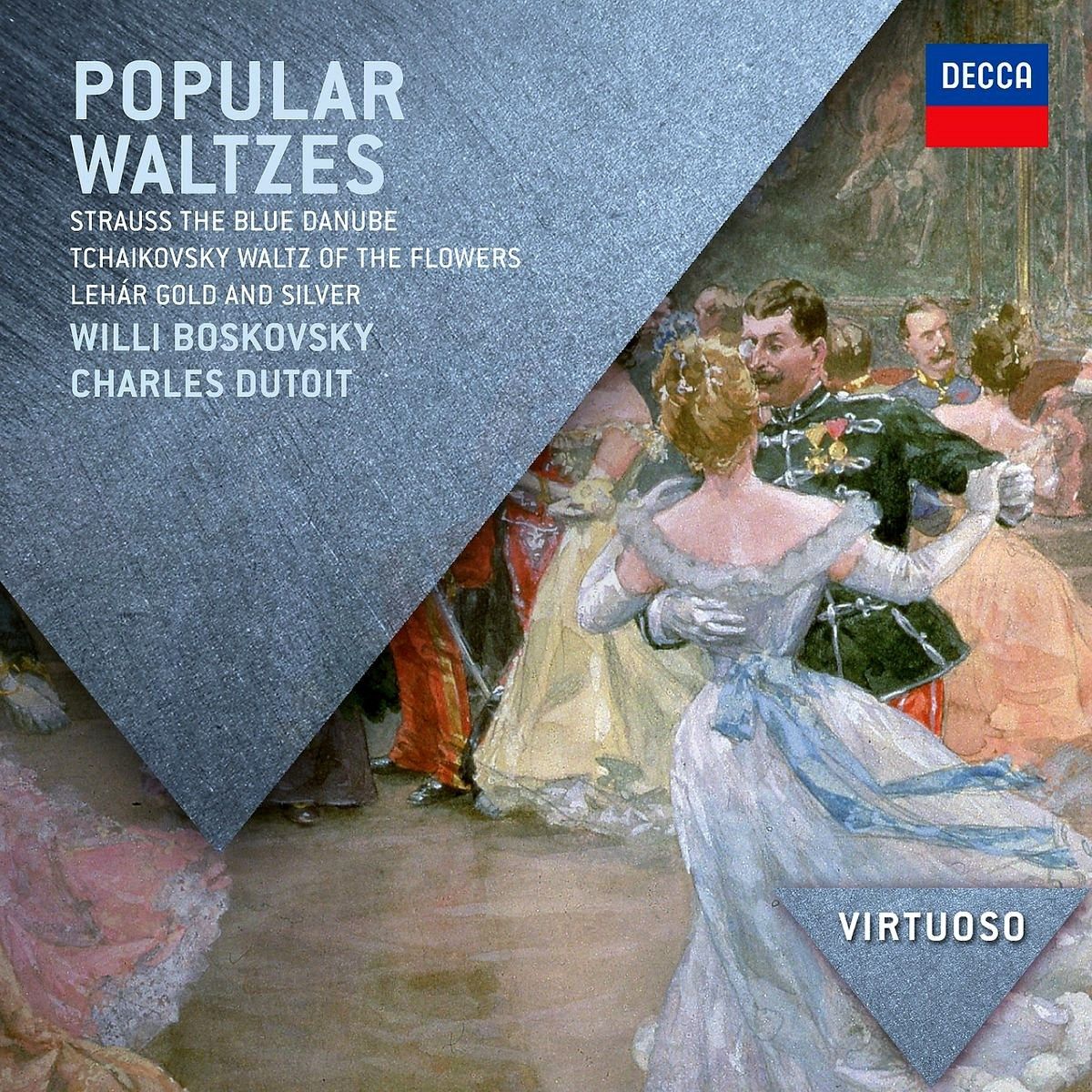 CD Popular waltzes: Strauss - The blue Danube, Tchaikovsky - Waltz of the flowers, Lehar - Gold and silver