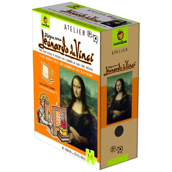 Kit creativ atelier + puzzle: Leonardo Da Vinci