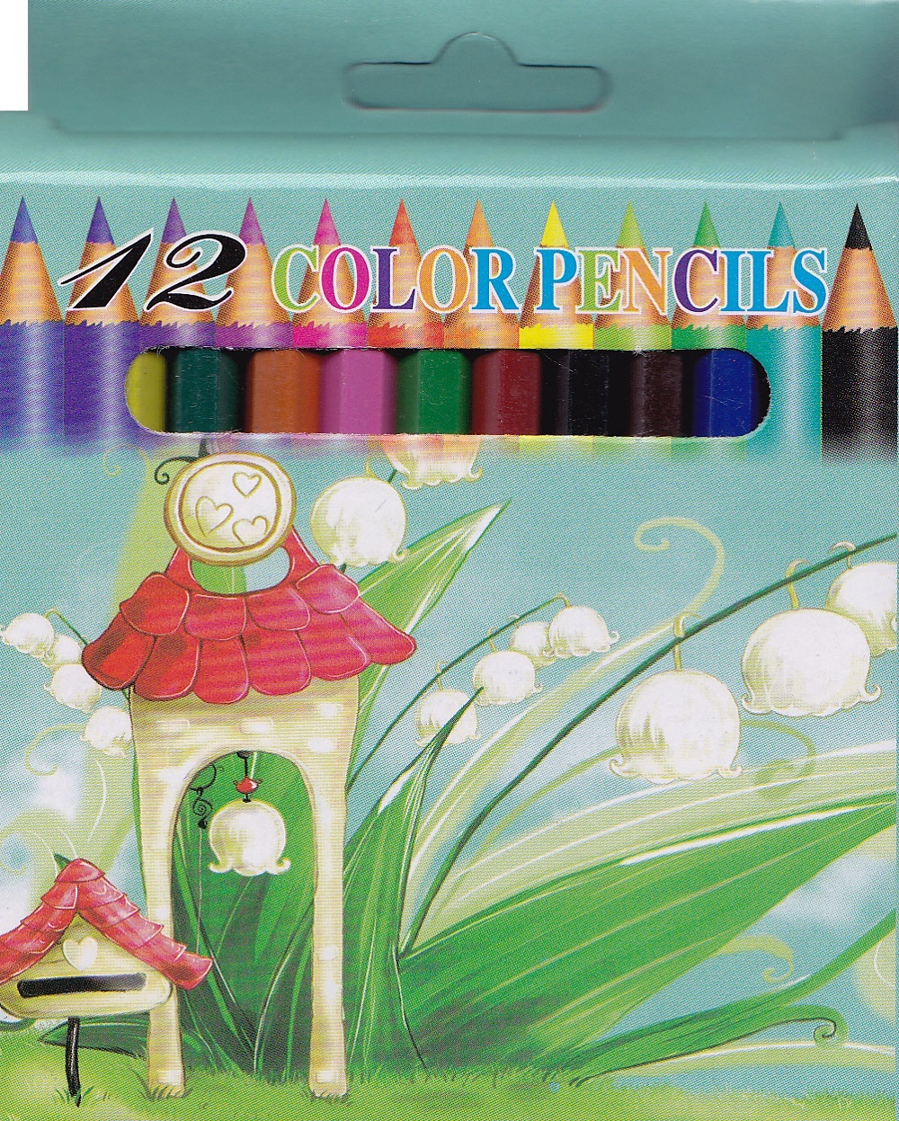 Pachet 2: 5 carti de colorat + 12 creioane colorate