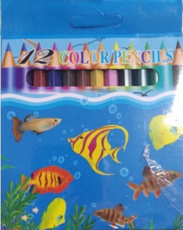 Pachet 1: 5 carti de colorat + 12 creioane colorate