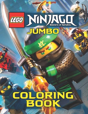 LEGO NINJAGO JUMBO Coloring Book: 48 Awesome Illustrations for Kids - Exclusive Books