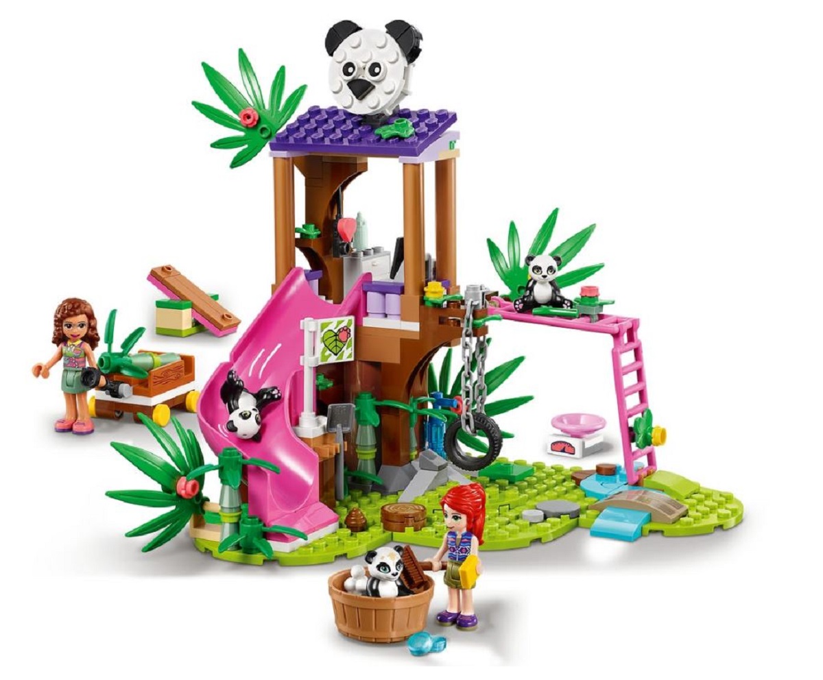 Lego Friends. Panda Jungle Tree House. Casuta din copac in jungla ursilor panda