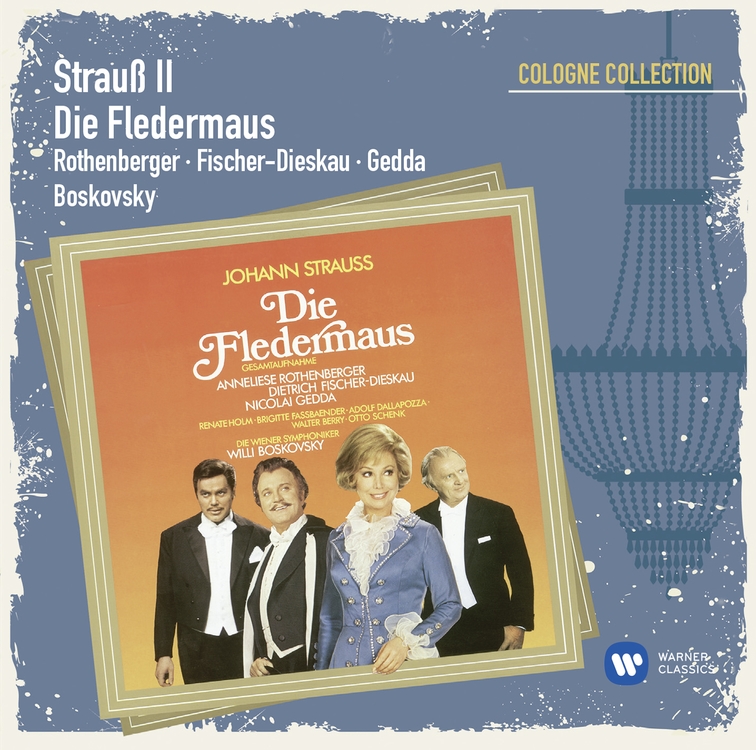 2CD Strauss II - Die Fledermaus - Rothenberger - Fischer - Dieskau - Gedda Boskovsky
