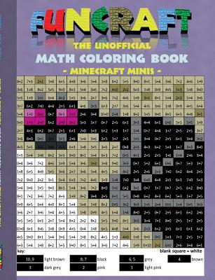 Funcraft - The unofficial Math Coloring Book: Minecraft Minis: Age: 6-10 years. Coloring book, age, learning math, mathematic, school, class, educatio - Theo Von Taane