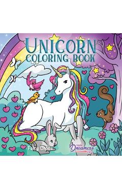 Unicorn Coloring Book: For Kids Ages 4-8 - Young Dreamers Press