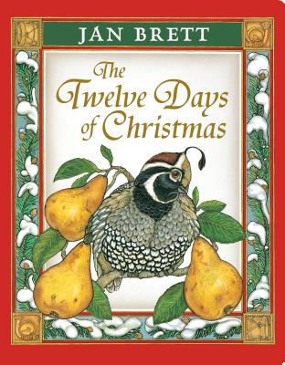Coperta cărții 'The Twelve Days of Christmas - Jan Brett'