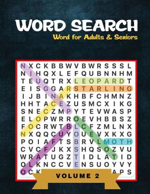 Word Search for Adults and Seniors: Word Puzzles Books Easy-to-see Full Page Word Searches to Challenge Your Brain Big Font Find a Word for Adults & S - Jk Books