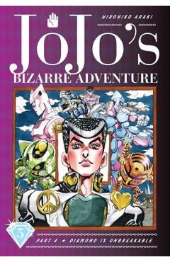 Coperta cărții 'Jojo's Bizarre Adventure: Part 4--Diamond Is Unbreakable, Vol. 5, Volume 5 - Hirohiko Araki'