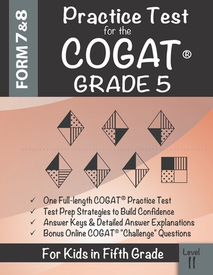 Practice Test for the COGAT Grade 5 Level 11: CogAT Test Prep Grade 5: Cognitive Abilities Test Form 7 and 8 for 5th Grade - Origins Publications