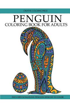 Poza produsului Penguin Coloring Book: Adult Coloring Book with Beautiful Penguin Designs - Creative Coloring