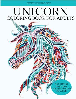 Unicorn Coloring Book: Adult Coloring Book with Beautiful Unicorn Designs - Creative Coloring