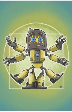 Coperta cărții 'The Tale of the Robot: A Dance Gavin Dance Graphic Novel - Eliot Rahal'