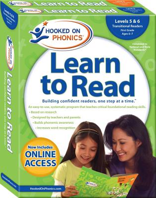 Hooked on Phonics Learn to Read - Levels 5&6 Complete: Transitional Readers (First Grade - Ages 6-7) - Hooked On Phonics