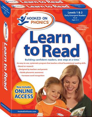 Hooked on Phonics Learn to Read - Levels 1&2 Complete: Early Emergent Readers (Pre-K - Ages 3-4) - Hooked On Phonics