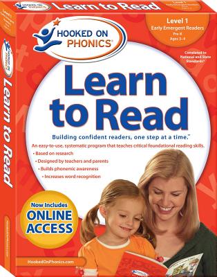 Hooked on Phonics Learn to Read - Level 1, Volume 1: Early Emergent Readers (Pre-K Ages 3-4) - Hooked On Phonics