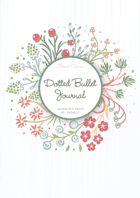 Dotted Bullet Journal: Medium A5 - 5.83X8.27 (Summer Wreath) - Blank Classic