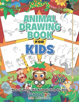 The Animal Drawing Book for Kids: How to Draw 365 Animals, Step by Step (Woo! Jr. Kids Activities Books) - Woo! Jr. Kids