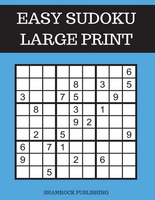 Easy Sudoku Puzzle Books Large Print - Shamrock Publishing