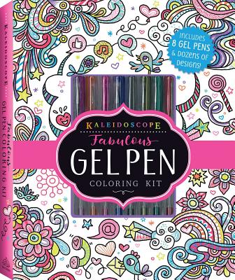 Kaleidoscope: Fabulous Gel Pen Coloring Kit [With Pens/Pencils] - Editors Of Silver Dolphin Books