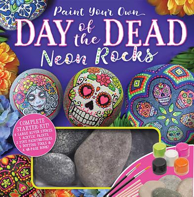 Paint Your Own Day of the Dead Neon Rocks - Katie Cameron