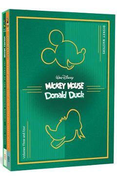 Coperta cărții 'Disney Masters Collector's Box Set #2 (Walt Disney's Mickey Mouse & Donald Duck): Vols. 3 & 4 (the Disney Masters'