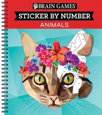 Brain Games Sticker by Number Animals - Ltd Publications International