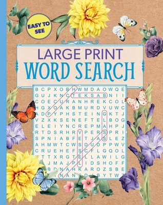 Large Print Floral Word Search - Editors Of Thunder Bay Press
