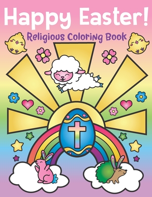 Happy Easter! Religious Coloring Book: of Christian Coloring Quotes and Cute Easter Bunny Spring Designs - Easter Basket Stuffers for Kids and Adults - Nyx Spectrum