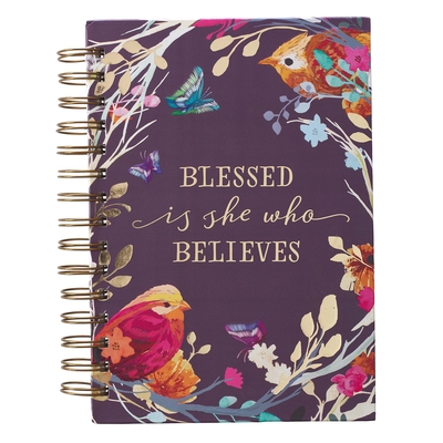 Journal Wirebound Large Blessed Is She - Christian Art Gifts Inc