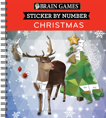 Brain Games Sticker by Number Christmas - Publications International Ltd